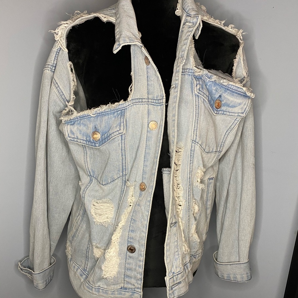 Distressed Jean Jacket